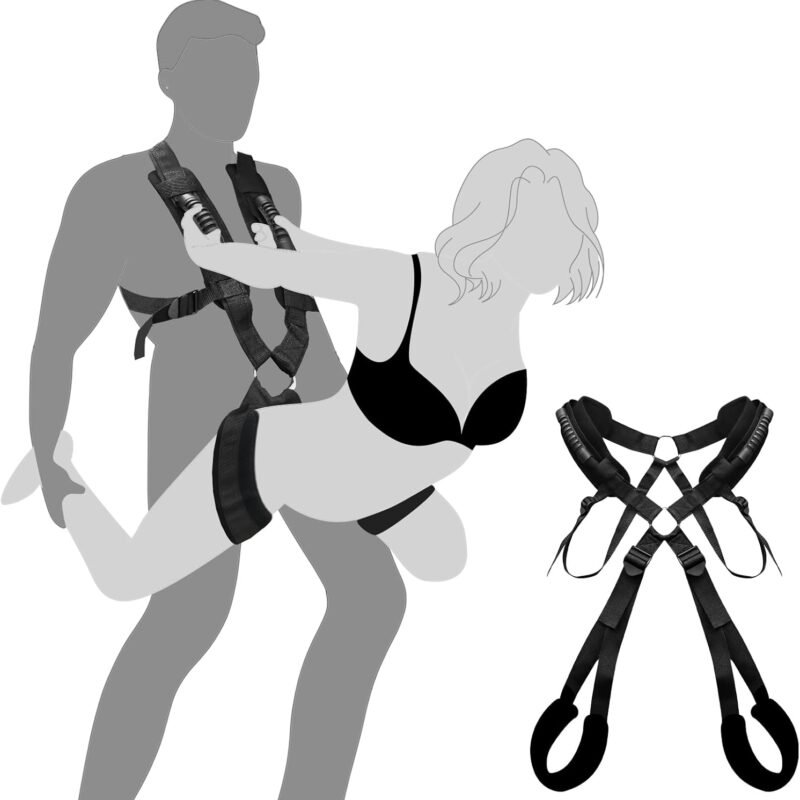 Adult Sex Toys BDSM Bondage Love Slings for Couples, Sex Swing Set with Adjustable Straps, Soft Plush Padding Mat, Sex Restraints Toys, Holds up to 300lbs