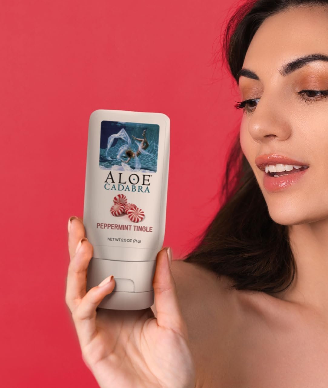 Aloe Cadabra Flavored Personal Lubricant and Vaginal Moisturizer, Organic Edible Aloe Lube for Men, Women and Couples, Non-Staining, pH Balanced, Toy Compatible (Peppermint, 2.5 Ounces, 1 Pack) - Image 4