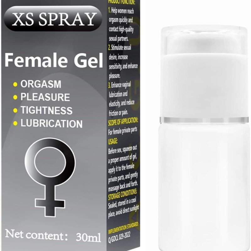 XS Spray-Fast Orgasm Gel,Suitable for Women and Couples-Moisturizing(1.02 fl oz) 30ml (Black)