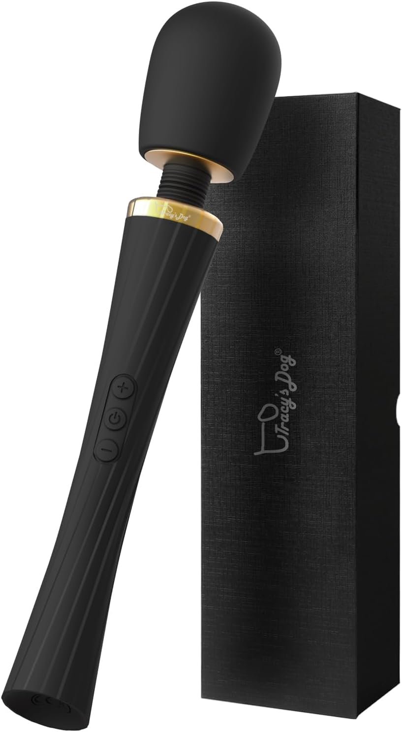 Tracy's Dog Vibrator - Cordless High-Power Wand Massager for Clitoral Stimulation, Quiet & Waterproof Adult Sex Toys for Women & Couples, Personal Vibrator for Full-Body Massage & Intimate Pleasure