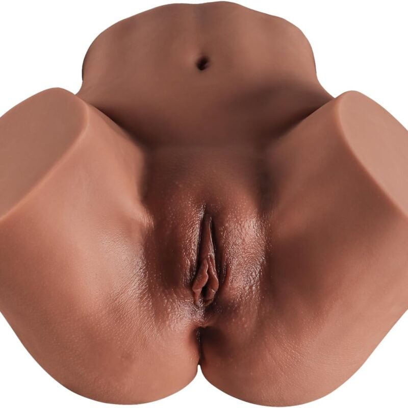 Sex Doll Male Masturbator with Virgin Vagina and Anal, Life-Sized Pussy Ass Masturbator Sex Toys for Men Masturbation, Realistic Stroker with 2 Hole for Man Orgasm 22LB (Wheat)