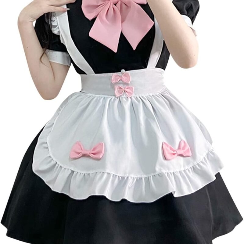 Anime French Maid Apron Lolita Fancy Dress Cosplay Costume Cute Maid Dresses Sexy Lingerie for Women Naughty Sex Play