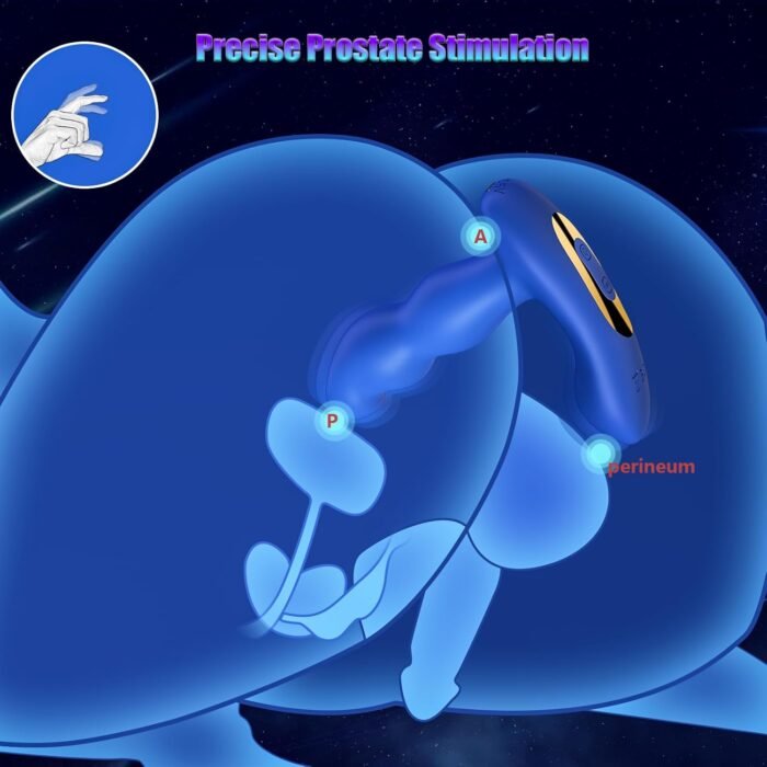 360° Rotating Prostate Anal Sex Toy for Male Masturbator & Female Clitoral Dildo Massage with 7 Rotating & 7 Vibrating Modes, Beginner Advanced Player Butt Training Remote Control Vibrating Couple Toy - Image 5