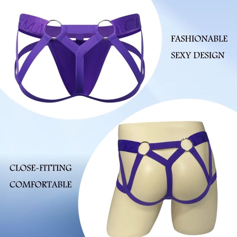 JOCKMAIL Jockstrap for Men Mens Thong Athletic Supporters Jock Strap Male Underwear