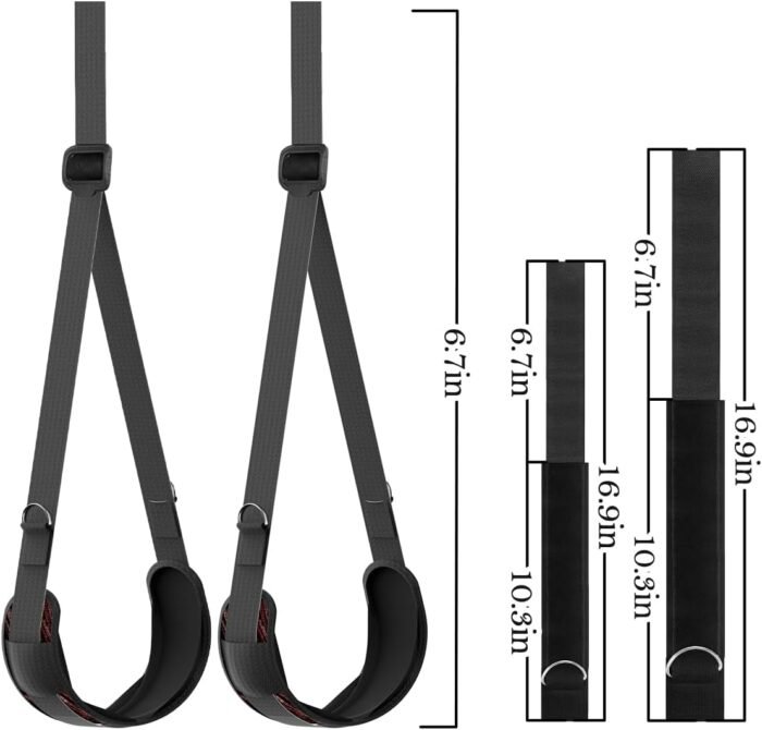 BDSM Sex Bondage Restraints Set with Hands Wrist & Thigh Cuffs,Bed Retraint Sex Toys for Women Sex Swing Adjustable Handcuffs Ankle Cuffs Blindfold Restraint Bondaged Kit Adult Sex Toys for Couples - Image 6