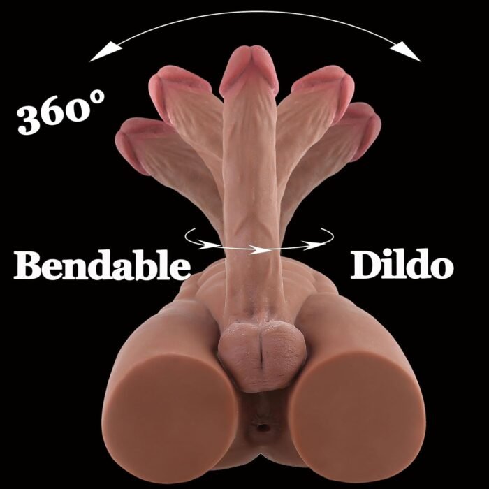 8lb Male Sex Doll with Flexible Dildo Realistic Sex Huge Cock, Torso Sex Dolls for Women 7.9 in Cock Female Masturbation Unisex Masturbator Tight Anal Adult Toy for Men Couple Women Gay Sex Toy - Image 2