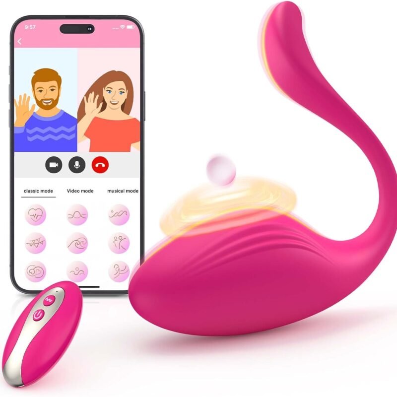 App Remote Control Vibrator, Adult Sex Toys Wearable Panty Vibrator for Women Couples, Female Sex Toy G Spot Mini Egg Clitoral Stimulator with 10 Vibrating Dildo Sexual Pleasure Rose Vibrators