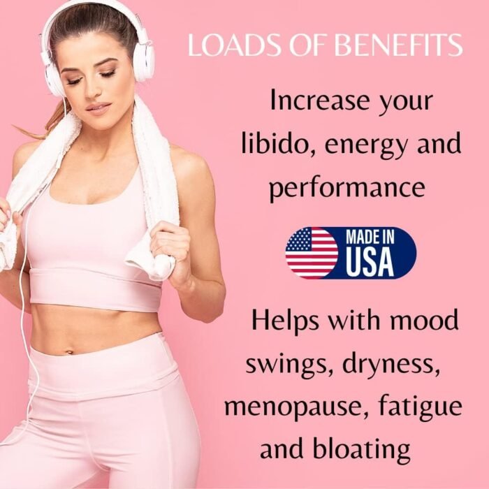 Esposa Female Libido Booster for Women – Reignite Passion, Increase Energy & Sensitivity, Boost Mood & Desire – Made in USA Natural Female Enhancement Pills with Horny Goat Weed – 60 Capsules - Image 4
