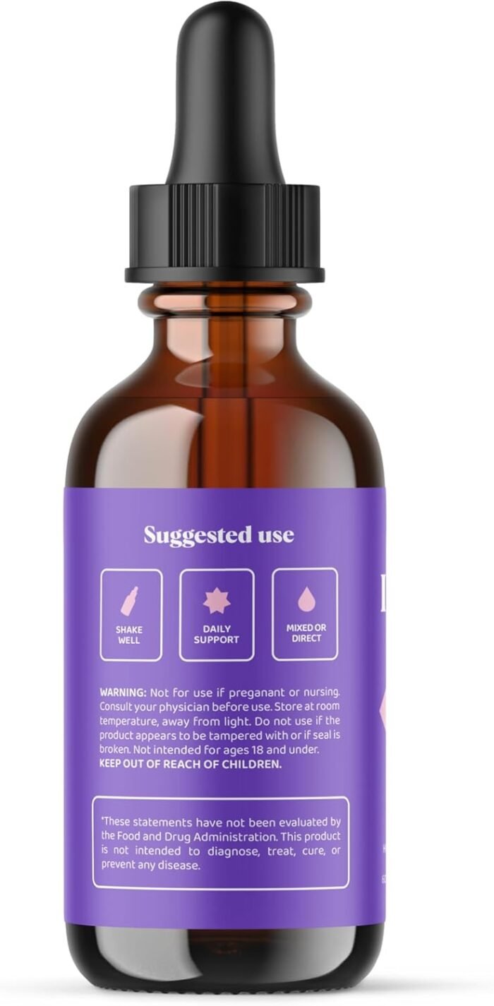 JoySpring Herbal Libido Support for Women – Horny Goat Weed and Ashwagandha Liquid Drops – Maca Root, Fenugreek, and Red Ginseng for Wellness and Vitality - Image 8