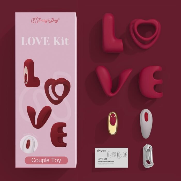 Tracy's Dog Love Vibrator Kit, Versatile Remote Adult Sex Toys Set for Women & Couples - External Stimulator, Dual Cock Ring, Couple & Finger Vibrator with Detachable Rechargeable Vibrating Bullet - Image 9