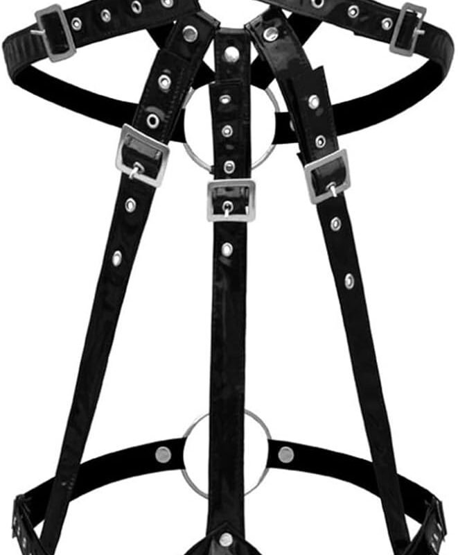 PU Leather Harness For Men Body Chest Belt Sexy Clubwear Male Bdsm Clothes Lingerie for Sex