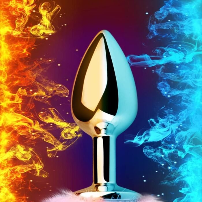 FST Sexy Fox Tail Anal Plug Sex Foreplay Glowing Adult Toys Fashion Role-Playing Alloy Anus Stopper Furry Pink Faux Fox Tail Couples Lover Flirting Libido Stimulation Toys (L) - Image 2