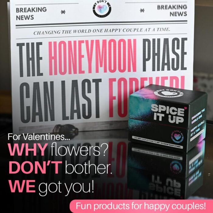 Why Don't We - Spice IT UP - Super Fun Couples Games for Date Nights: 150 Cards with Conversations, Spicy Dares & More - Best Date Night Games for Couples - Romantic Adult Couple Games - Image 2