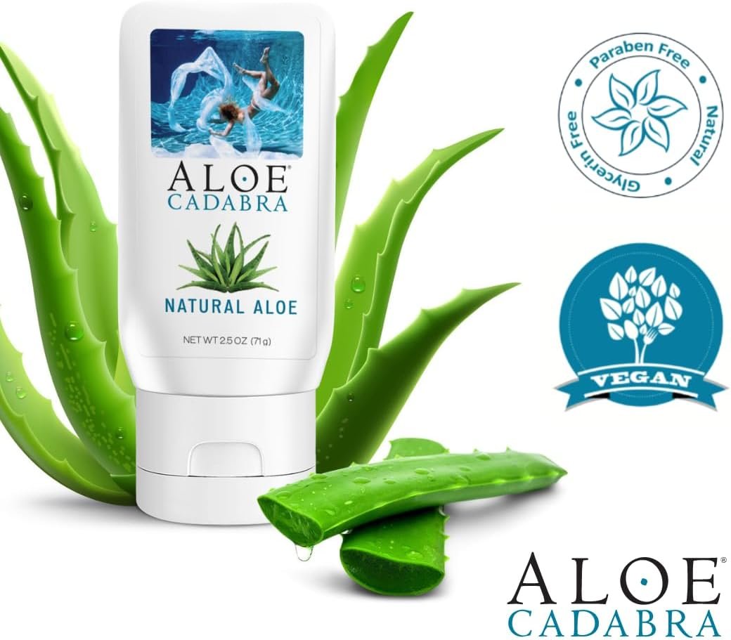Aloe Cadabra Natural Water Based Personal Lubricant and Vaginal Moisturizer, Organic Aloe Lube for Men, Women and Couples, Non-Staining, pH Balanced (Unscented 2.5 Ounces, 1 Pack) - Image 4