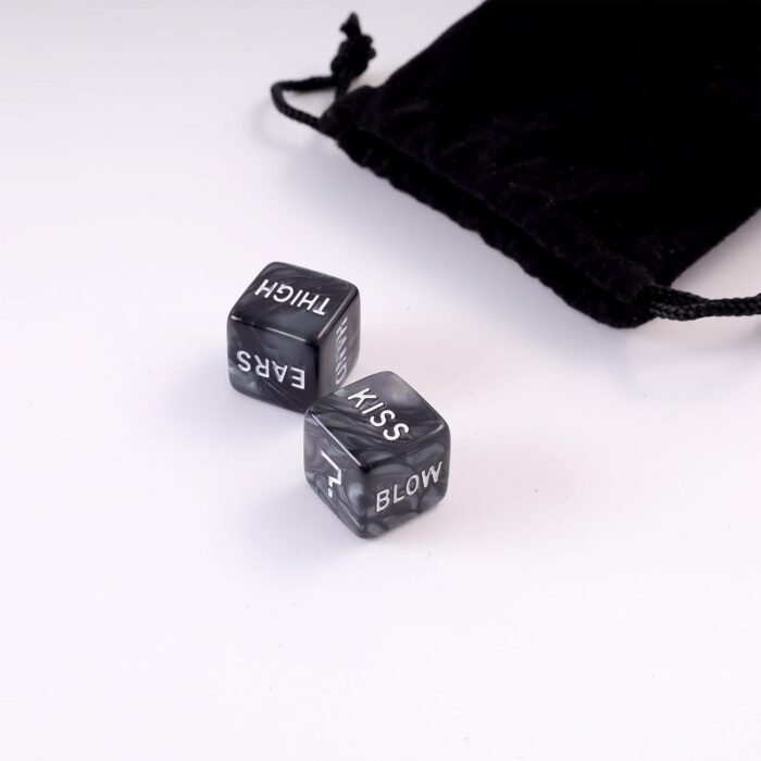 Romantic Naughty Dice Set for Adults Couple Funny Dice Couples Game for Anniversary Valentines Wedding Gift,Couple Game Choices,36 Ways to Play (Black) - Image 6