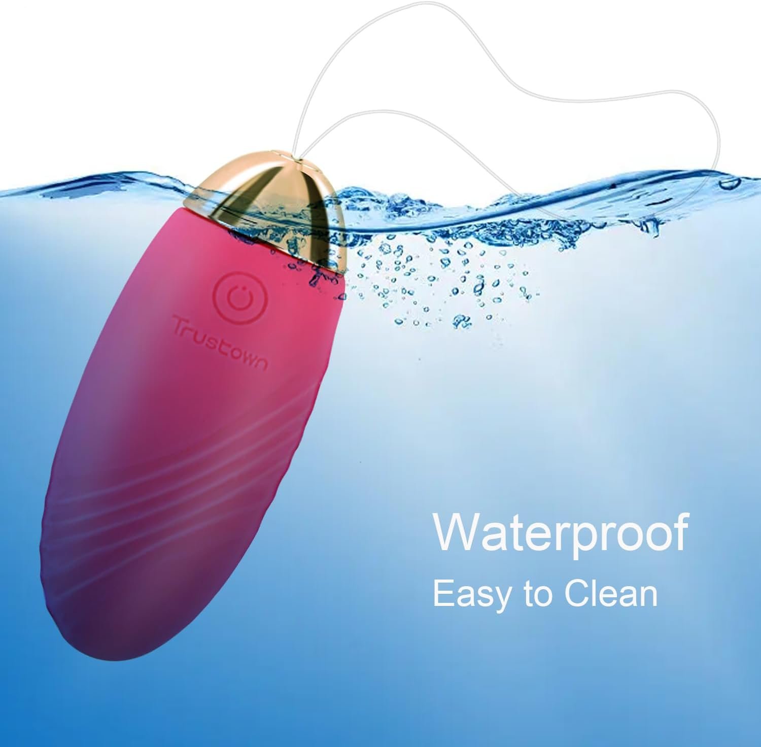 Bullet Vibrator Remote Control Trustown Egg Vibrator for G spot Clit Stimulation Soft Silicone Wearable Rechargeable Waterproof 10 Vibration Modes Adult Sex Toy for Women and Couples - Image 4