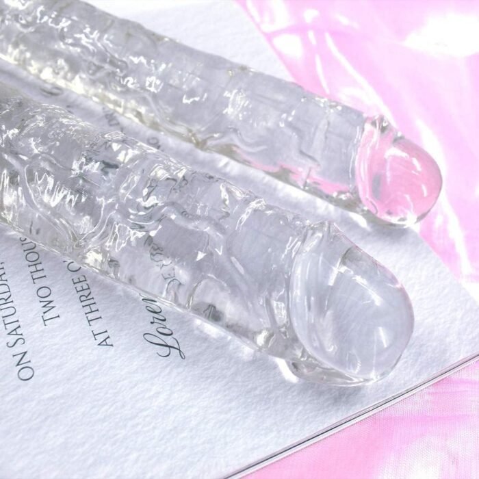 13 Inch Double Ended Realistic Dildo Flexible Clear Dildos Long Dong for Double Sided Lesbian Anal Play G-spot Stimulator Sex Toys for Women Men Couple - Image 6