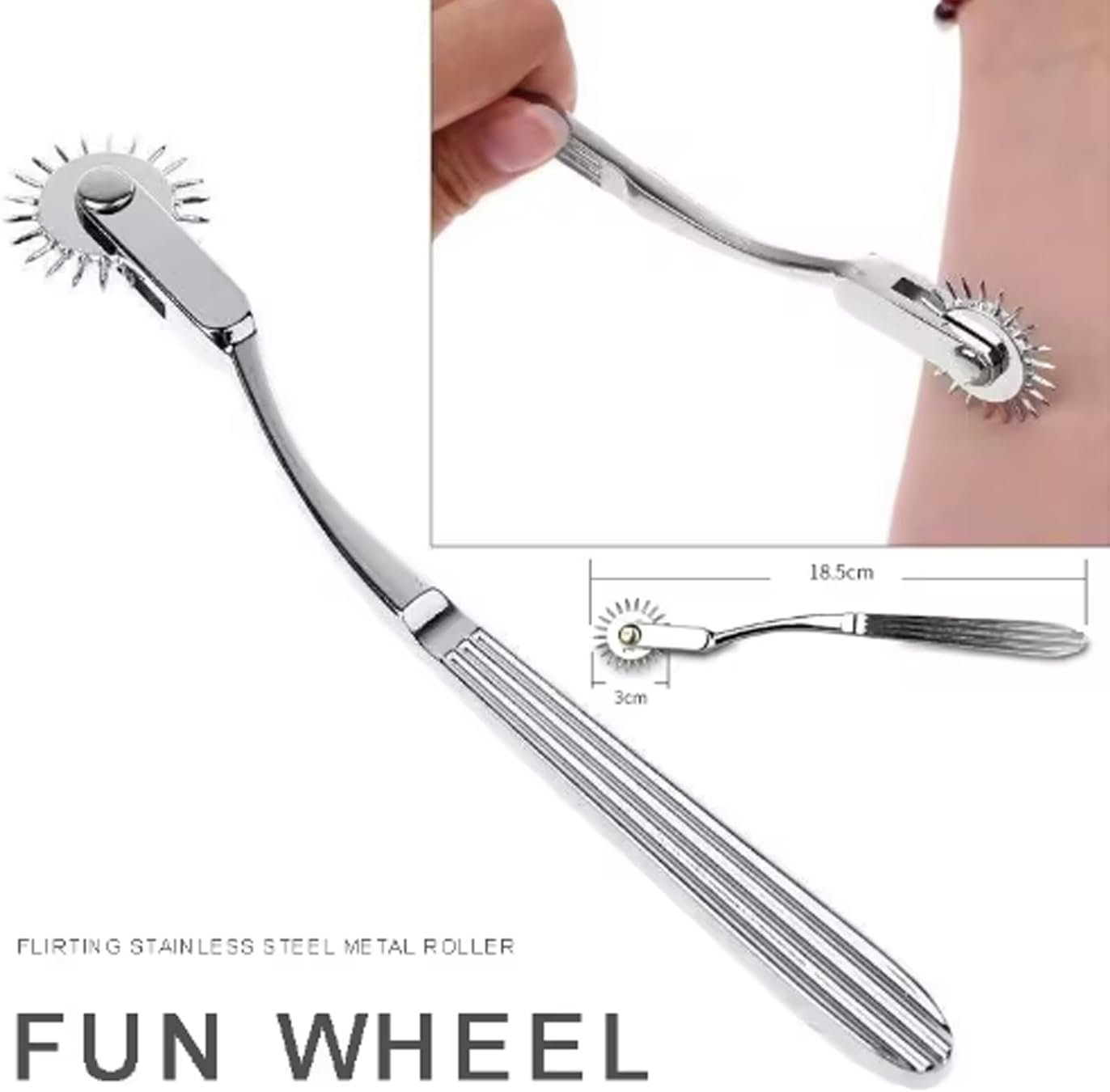 BDSM Toys Adult Sex Toys for Couples, Stainless Steel Gear Roller Massage Sex Tools for Foreplay Sex Games, Women Nipple Clit Stimulator Female Sex Toy, SM FET sh Bondage Sl ave Roleplay Adult Toys - Image 6
