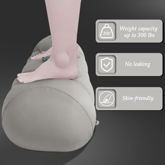 Sex Pillow Couples Sex Toys, Heart Shaped Inflatable Cushion Furniture for Bedroom Dildo Mount, Upsize Wedge with Bondage Cuffs, Cross Strap, Nipple Clamps BDSM Kit - Image 7