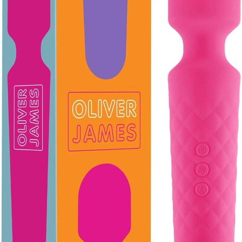 Oliver James Vibrator Wand for Women (Small) | Quiet Vibrating Dildo with 20 Patterns and 8 Speeds for Sexual Pleasure | Adult Sex Toys for Woman and Clit Stimulator Vibrators | Sexy Gifts for Her