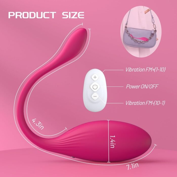 APP Remote Control Vibrator Sex Toys, Wearable Panty Mini G Spot Bullet Egg Vibrators with 10 Vibration Modes, Rose Dildo Clitoral Vagina Anal Stimulator, Adult Sex Toy for Women or Couples - Image 6