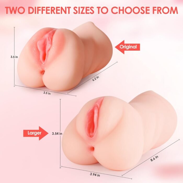ZEMALIA 3 in 1 Male Masturbator Adult Sex Toys, 3D Textured with Sexy Mouth Realistic Vagina Tight Anus, Mens Stroker Sex Doll for Man Masturbation - Image 5