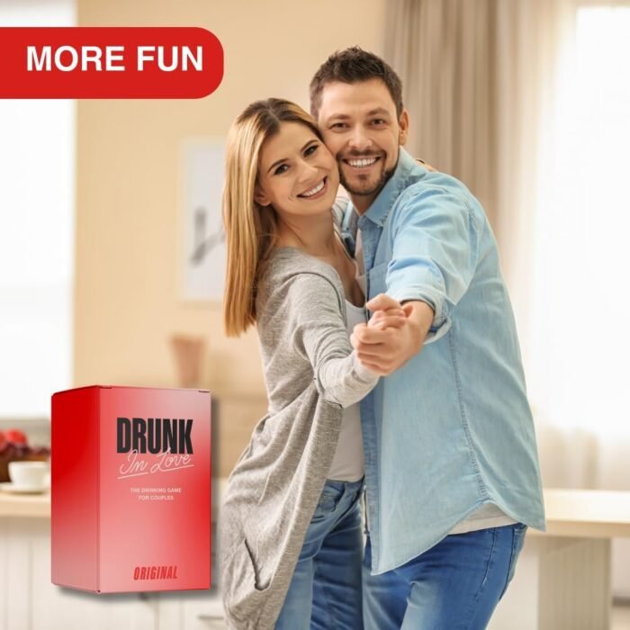 Drunk in Love Original Couples Drinking Card Game Super Fun Date Night Games & Relationship Couples Games for Adults 100 Dare Cards for Your Partner Romantic Anniversary Party & Valentines Gifts - Image 7