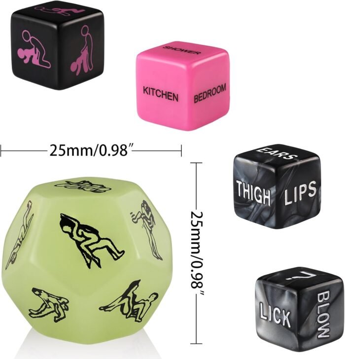 Sex Dice for Adult Couple Sex Games Sex Toys for Couples Sex Dice Noctilucent Sex dice Sex Toys & Games for Adults Bedroom Games Toys Gift - Image 2