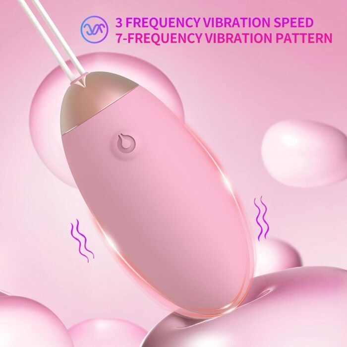 Women's Remote Control Vibrator, Wearable Wireless Remote Control Vibrator Adult Toy, Mini Egg-Shaped Vibrator Bullet, Women's Vibrating Ball, Small Pink rem - Image 2