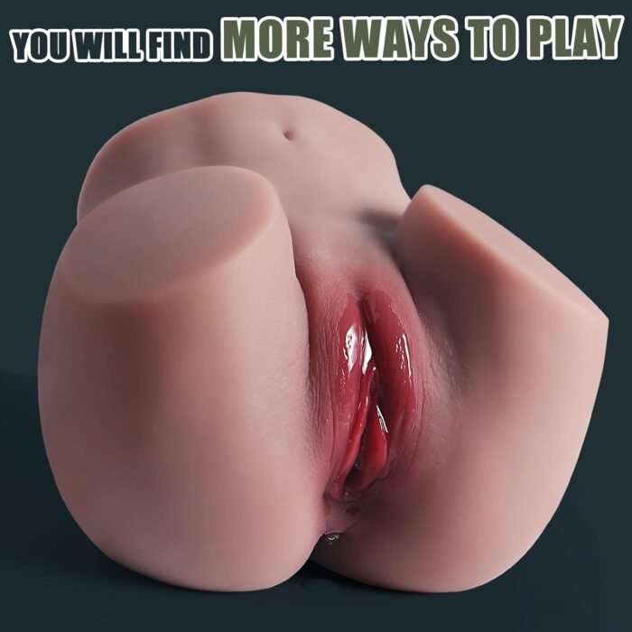 Sex Doll Male Masturbator Adult Sex Toys，Realistic Black Adult Toys Sex Toys Pocket Pussy Ass Mini Sex Dolls Male Sex Toy Sex Torso with Vagina and Anal Channel for Men and Women muñeca Sexual