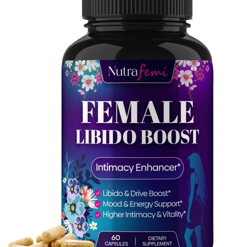 #1 Fast Acting Highly Effective Libido Booster for Women-Female Libido Booster for Hormonal Balance, Mood & Drive - with Maca Root, Ginseng, Tribulus, Gingko & Ashwagandha - 60 Capsules