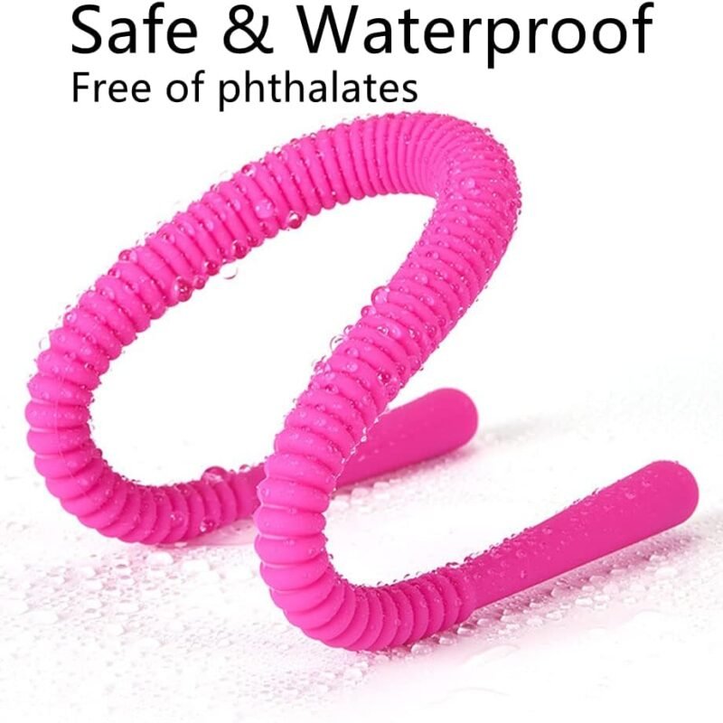 Adjustable Labia Clamps Spreader, Skin-Friendly Silicone G-Spot Stimulation Oral Sex Vagina Lips Hands-Free Spreader, BDSM Spread Vaginal Lips Flirting Sex Toys for Women (Pink)