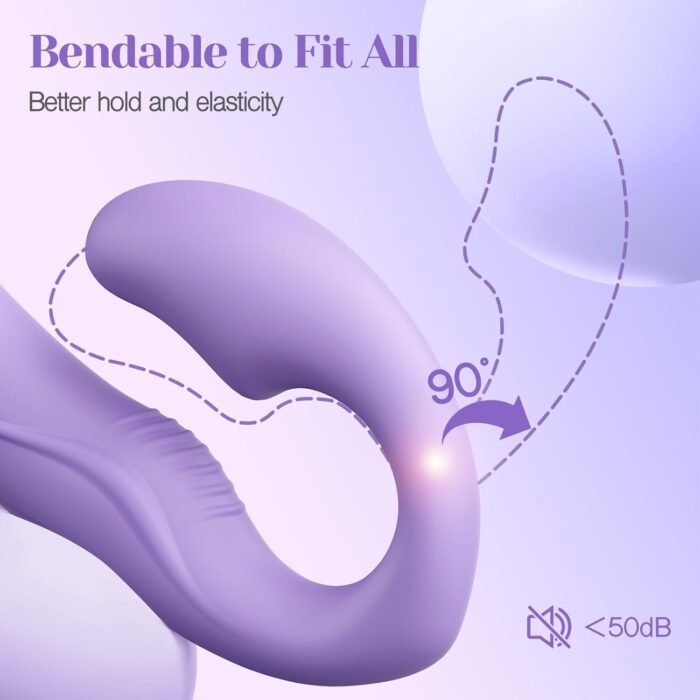 Tracy's Dog Strapless Strap-On Dildo Female Sex Toys, Full Silicone Realistic Double-Ended Dildos Adult Toys with 10 Vibrations & Remote Control, G Spot Dildos Sex Toys for Women Lesbians Couples - Image 5