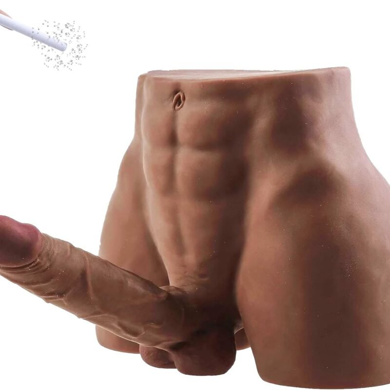 8lb Male Sex Doll with Flexible Dildo Realistic Sex Huge Cock, Torso Sex Dolls for Women 7.9 in Cock Female Masturbation Unisex Masturbator Tight Anal Adult Toy for Men Couple Women Gay Sex Toy
