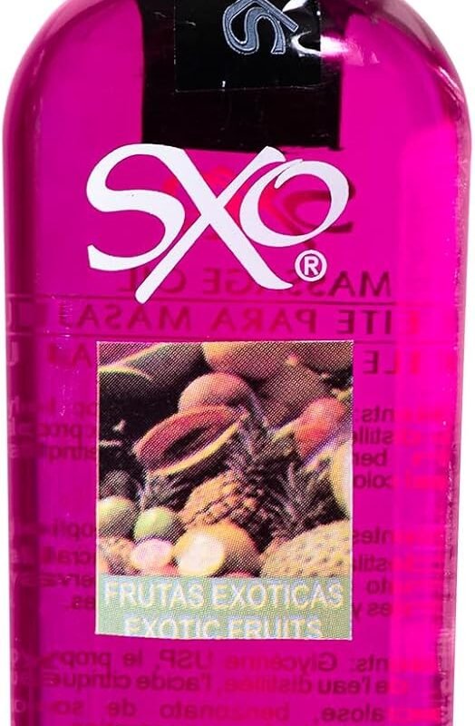 Edible Massage Oil, Full Body, Warm Sensation - Relaxing Massage Oil for Massage Therapy | Perfect Glide and Soft Skin- 2 fl oz Exotic Fruits