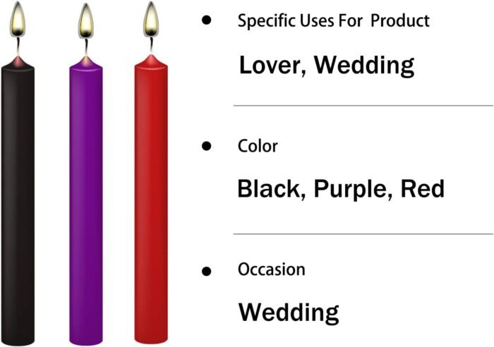 Low Temperature Candles Low Heat Candles Romantic Wax Play Candles for Lovers Couples Wedding - Image 8