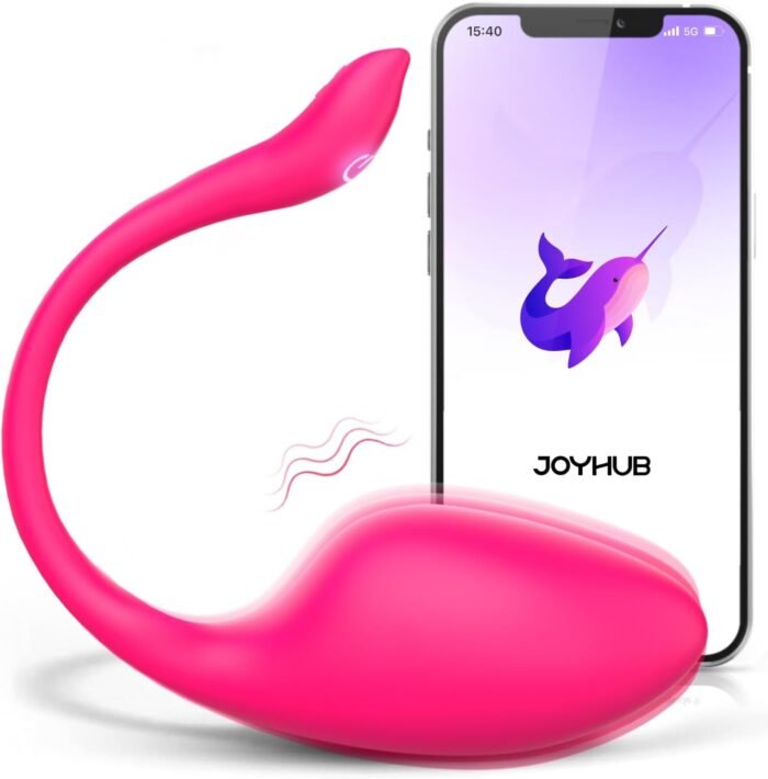 ECRVOM Sex Toys Vibrator for Women Men - Wearable Panty Dildo Vibrators with 9 Vibrations, G spot Clitoral Anal Vibrators, Rose Sex Toy for Women Couples, Rechargeable APP Remote Control Adult Toys