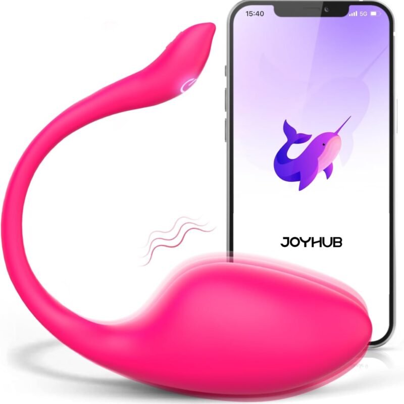ECRVOM Sex Toys Vibrator for Women Men - Wearable Panty Dildo Vibrators with 9 Vibrations, G spot Clitoral Anal Vibrators, Rose Sex Toy for Women Couples, Rechargeable APP Remote Control Adult Toys