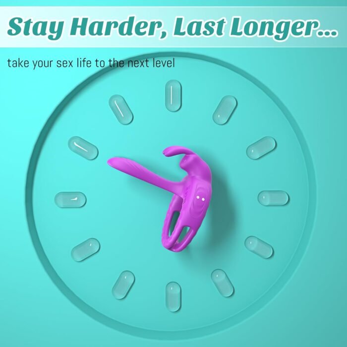 Vibrating Cock Ring Sex Toys for Couples Women - Vibrator Penis Sleeve with Rabbit Clitoris Vibrators, Adult Toy Cock Sleeve, Sex Toy for Female Men Male Penis Extender, Juguetes Sexuales - Image 5