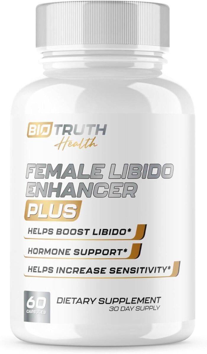 BioTruth Health #1 Rated Booster for Women | Maximum Strength Aphrodisiac | Boost Female Desire, Energy, Blood Flow | Maca Root, Longjack + 12 More Ingredients | 3rd Party Tested - 60 Capsules