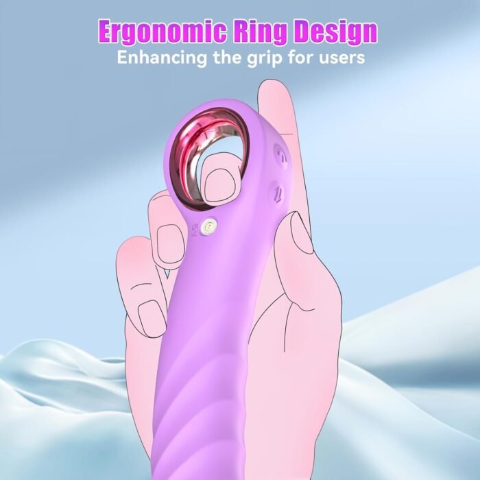 Thrusting Dildo Vibrator-8.3" G Spot Vibrator Womens Sex Toys with 7 Vibrating & 7 Thrusting Modes,Adult Toys Dildos for Women Clitoral & Men Anal Stimulation,Sexual Pleasure Tools for Women (Purple) - Image 4