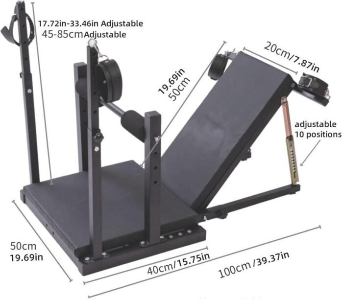 with Inflatable & Portable, Energy-Saving Sex Chair Bdsms Toy Extreme Sm Chair, with Handcuffs and Ankle Shackles Bench, Sex Games Pillory with Shackles, Sex Furniture Sex Toys for Men and Women - Image 6