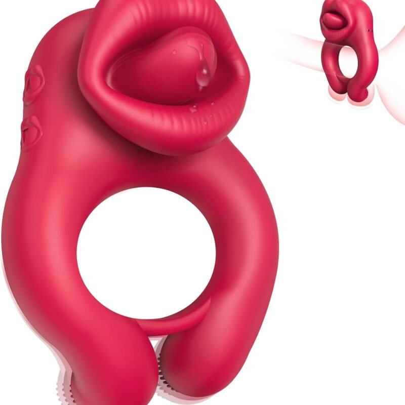 Vibrating Cock Ring for Men - Couples Adult Sex Toys, Penis Vibrator for Enhanced Male & Female Pleasure, Clitoral & Testicular Stimulator with 10 Vibration, Adjustable Vibrator Ring for Intimate Play