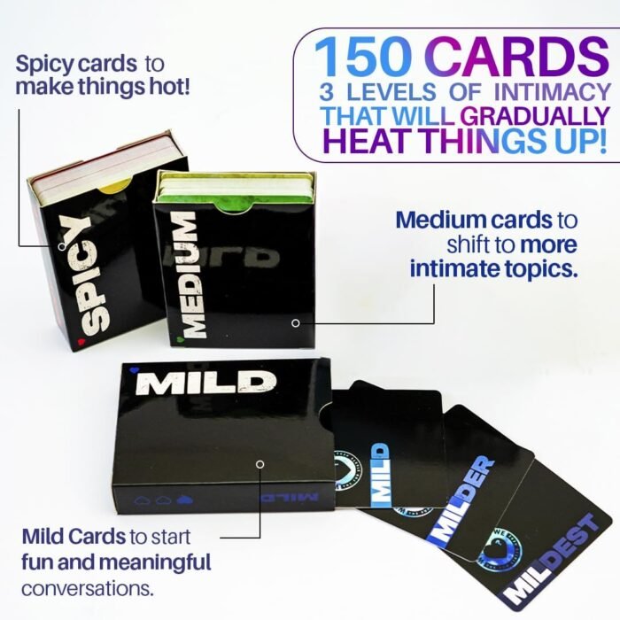 Why Don't We - Spice IT UP - Super Fun Couples Games for Date Nights: 150 Cards with Conversations, Spicy Dares & More - Best Date Night Games for Couples - Romantic Adult Couple Games - Image 4