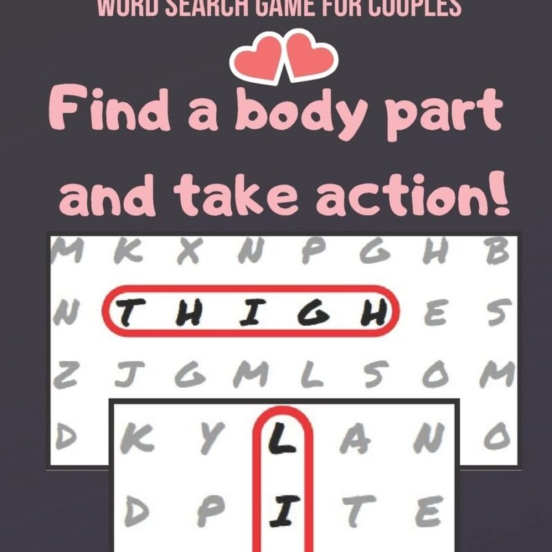 Valentine's Day Game for Couples: Word Search Challenge for Adults | Naughty Foreplay | Large Print | Romantic Puzzle Book | for Boyfriend, Girlfriend, Husband or Wife