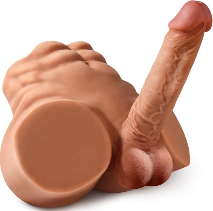 6.8LB Male Sex Doll with Dildo, Adult Torso Sex Doll Toys with 7.08in Huge Dildos for Women Masturbation, Unisex Masturbator Sex Toy with Penis Tight Anal for Gay Les Men Couple