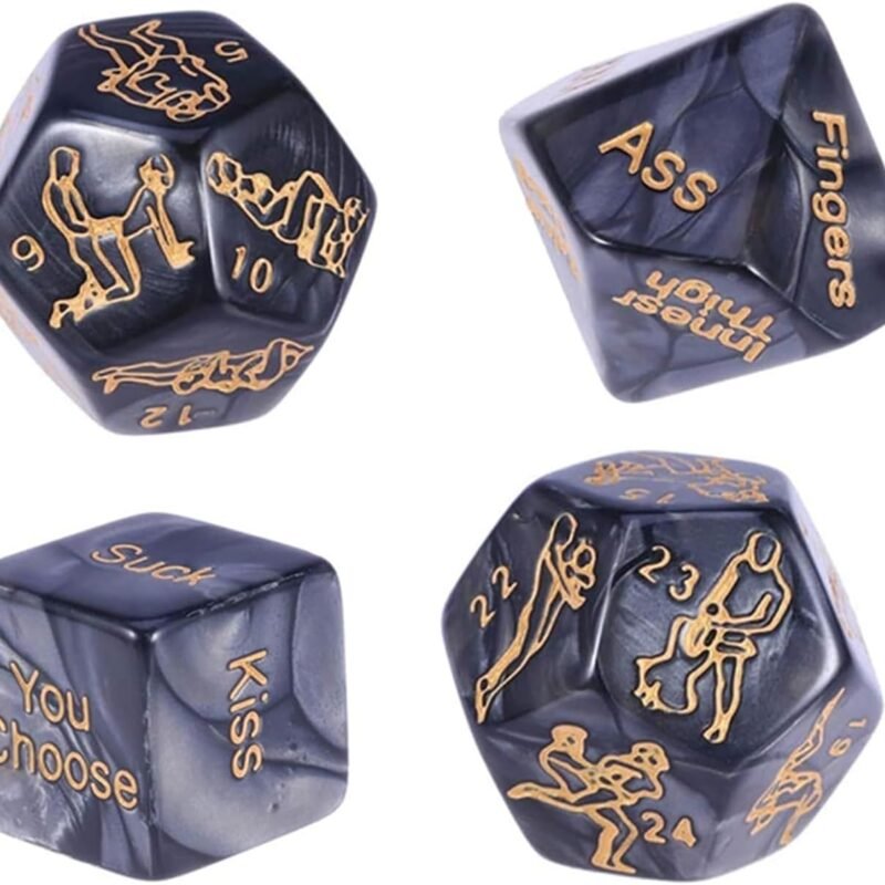 4pcs Set Sex Dice for Adult Lovers Couples Party Sex Erotic Funny Games 12 Sides Positions