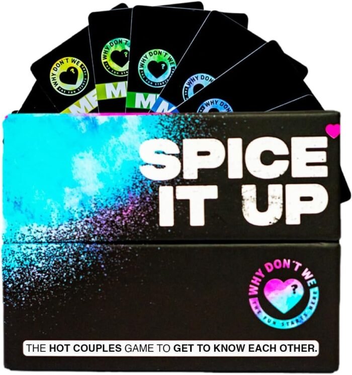 Why Don't We - Spice IT UP - Super Fun Couples Games for Date Nights: 150 Cards with Conversations, Spicy Dares & More - Best Date Night Games for Couples - Romantic Adult Couple Games