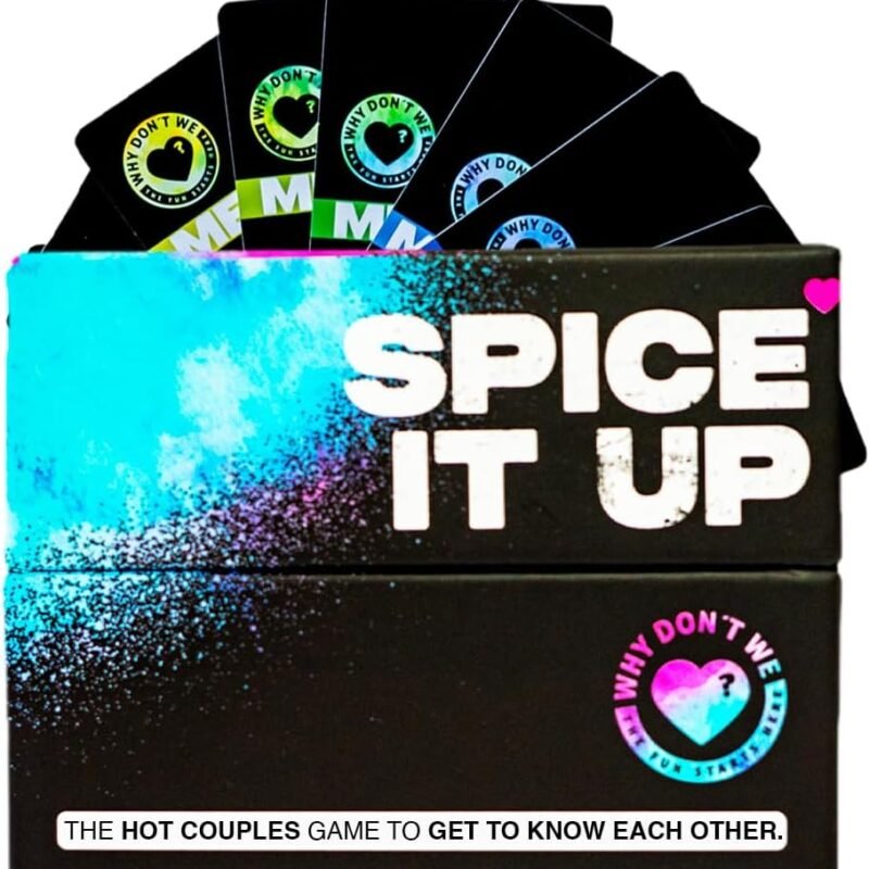 Why Don't We - Spice IT UP - Super Fun Couples Games for Date Nights: 150 Cards with Conversations, Spicy Dares & More - Best Date Night Games for Couples - Romantic Adult Couple Games