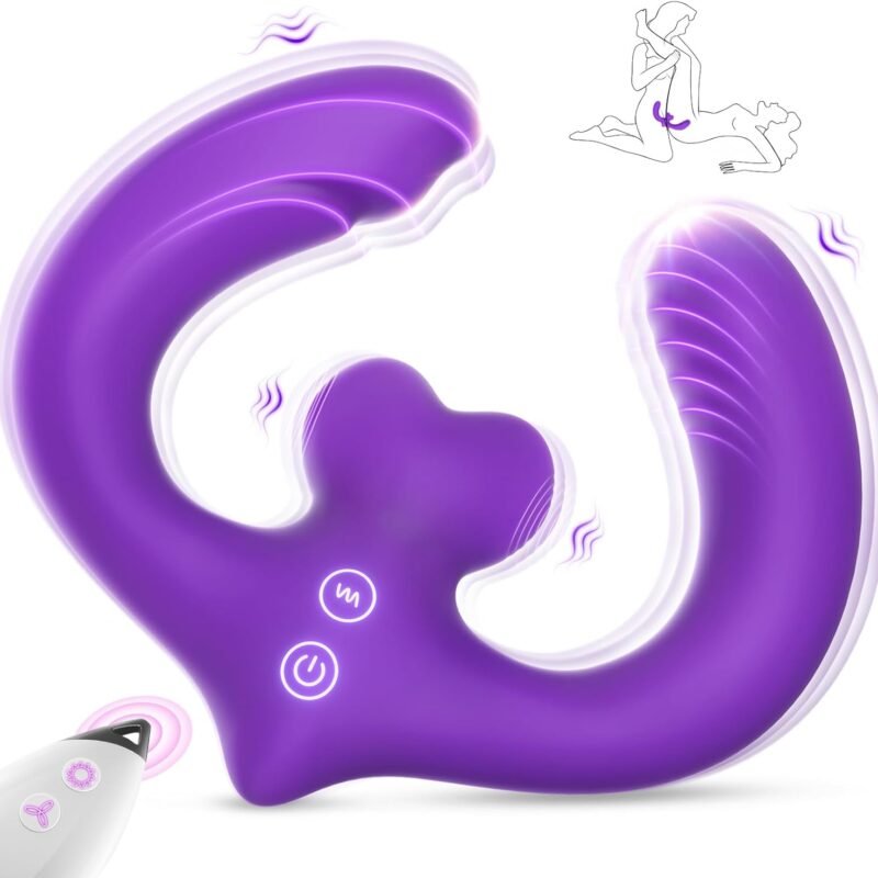 Strap On Double Dildo Lesbian Sex Toys Long Dildo Adult Toys for Women with 7 Vibrating Modes, Double Ended Dildo Remote Control Strapless Dildo Lesbian Toys Fantasy Dildo Womens Sex Toys
